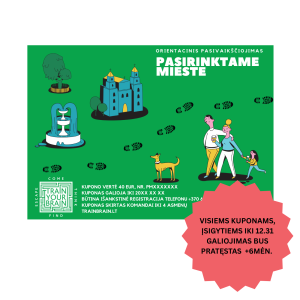 ORIENTACINIO PASIVAIKŠČIOJIMO DOVANŲ KUPONAS